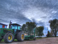 Eerie Farm Sky